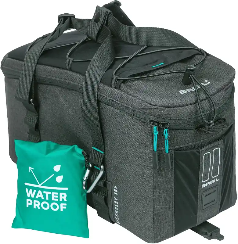 Markenware Basil Discovery 365D Gepäckträgertasche schwarz