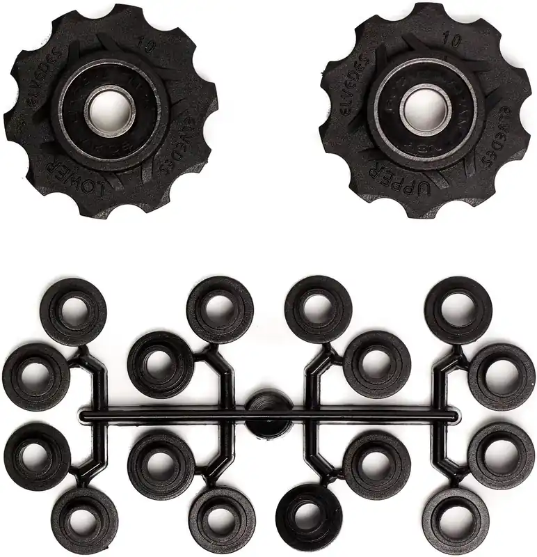 Beliebt Elvedes Schaltrollen-Kit schwarz 8-fach, SRAM 9.0 (SL), 7.0, 5.0, 2x10 Zä