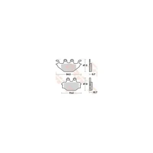 Aktuell TRW Bremsbelag MCB760 mit Zulassung