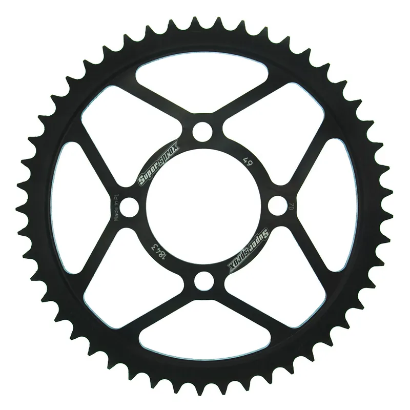 Supersprox Stahl-Kettenrad 49Z (Schwarz) Knallerangebot
