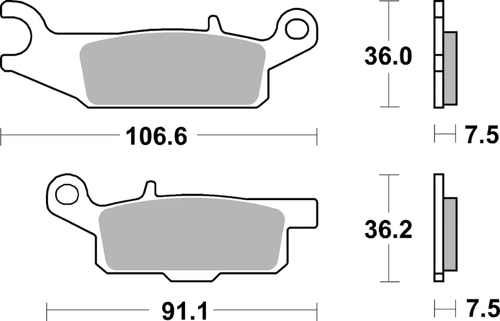 Sonderaktion SBS Bremsbelag 849RSI Offroad Racing Sinter