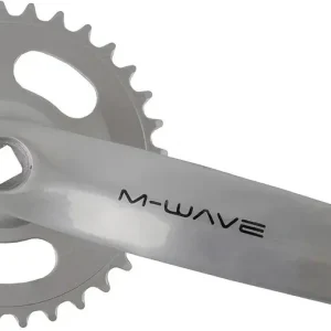 M-Wave Kettenradgarnitur 33 Z 170 mm silber Sonderaktion