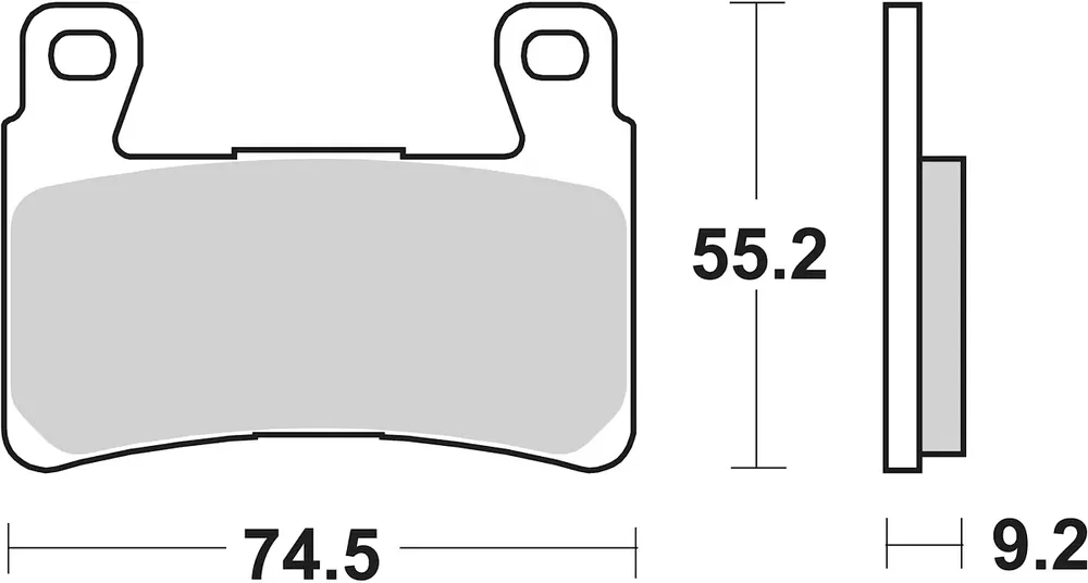 Markenprodukt SBS Bremsbelag 860H.HF Street High Power Ceramic
