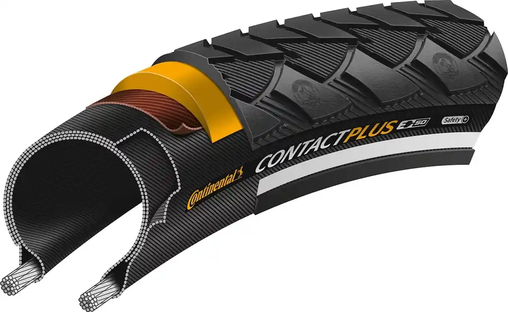 Knallerangebot Continental Contact Plus Reifen 28 × 1 1/2" schwarz