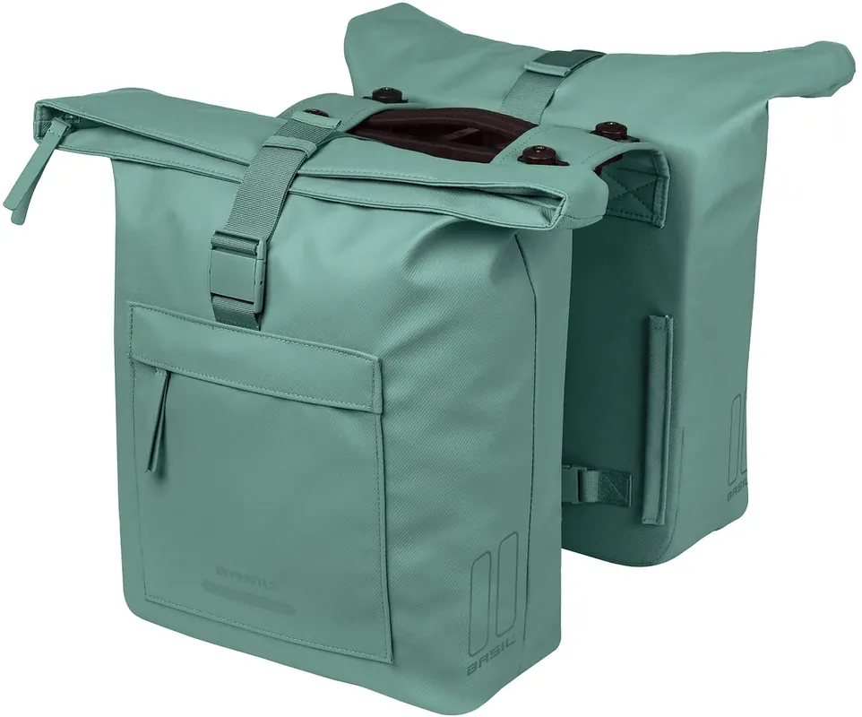 Basil Brooklyn Doppeltasche 41 l grün,silber Sichere Zahlung