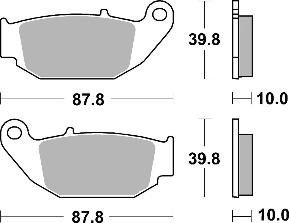 Sonderangebot SBS Bremsbelag 915HF Street Ceramic