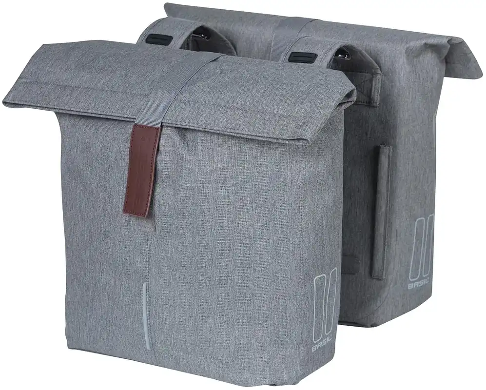 Basil City Double Bag Doppeltasche grau Sichere Zahlung