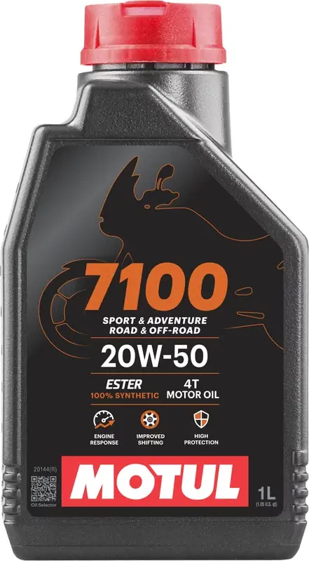Neue Kollektion MOTUL 7100 4T Motorenöl - 20W50 1 l