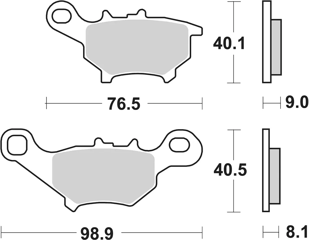 SBS Scooterbelag 206HF Street Ceramic Schneller Versand