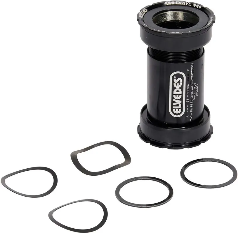 Begrenztes Angebot Elvedes Innenlager Twist Fit 46 mm schwarz 86-92 Gehäusebreite, 30 BB386 392