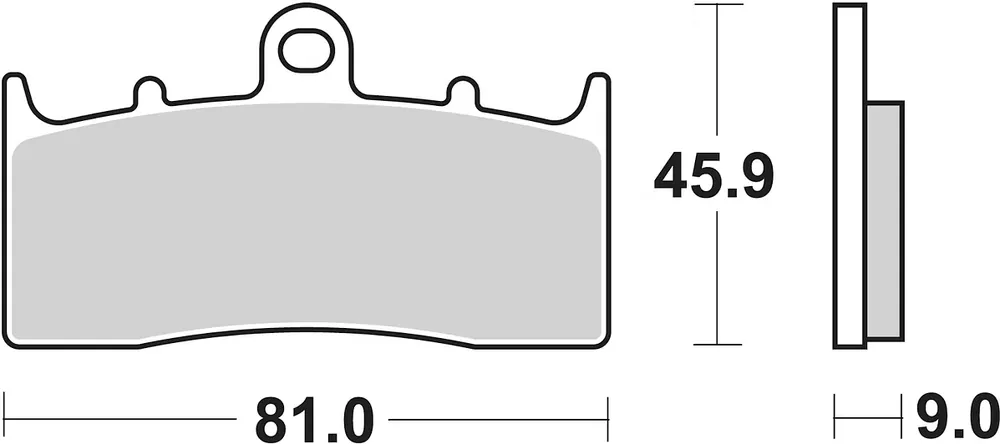 Schnäppchen SBS Bremsbelag 778HS Street Sinter