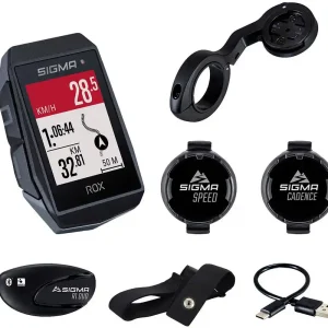 Sigma Sport Fahrradcomputer Rox 11.1 Evo schwarz Sensor Set, Short Butler, Trittfrequenz- Sale
