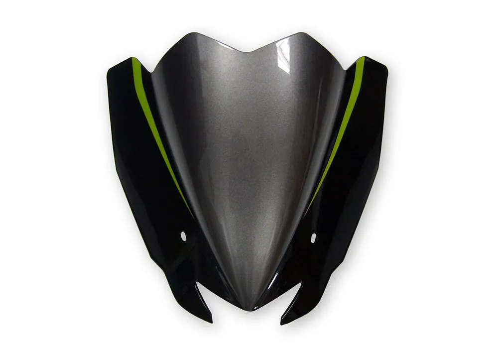 BODYSTYLE Sportsline Scheinwerferverkleidung ABS Kunststoff schwarz/grau/grün für KAWASAKI Z1000 R Edition Wochenendangebot