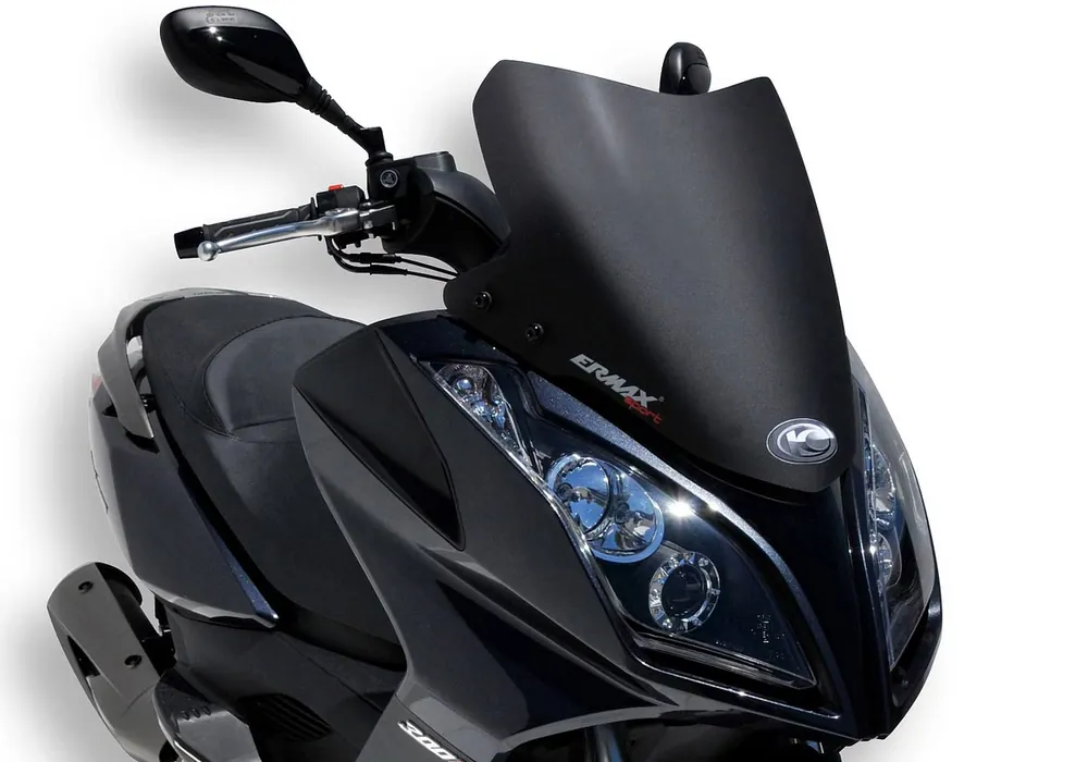 ERMAX Scooterscheibe Sport Acrylic durchsichtig Schwarz getönt für KYMCO X-Town 125; X-Town 300 Sonderangebot