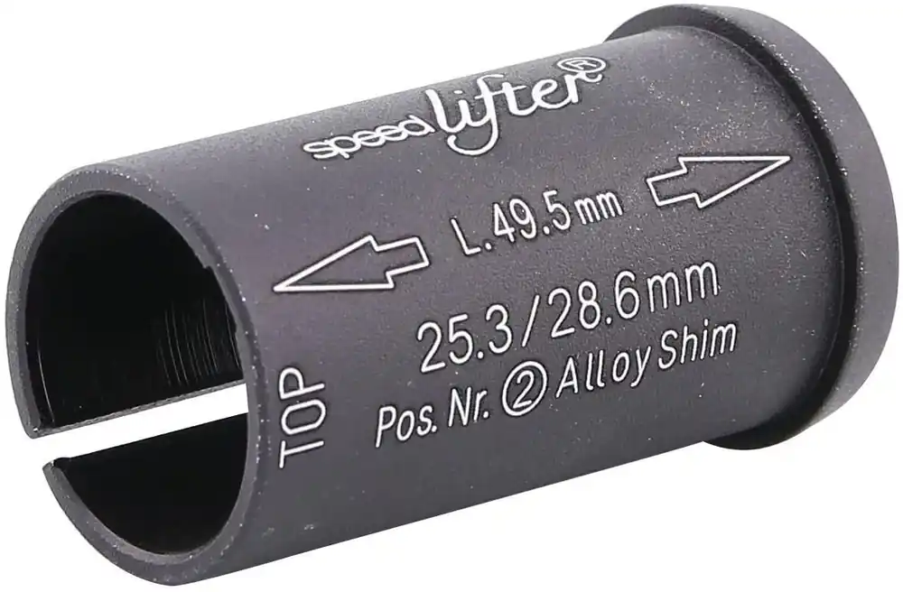 Mega-Angebot by,schulz Reduzierhülse Speedlifter 25,4 mm schwarz 49,5 lang