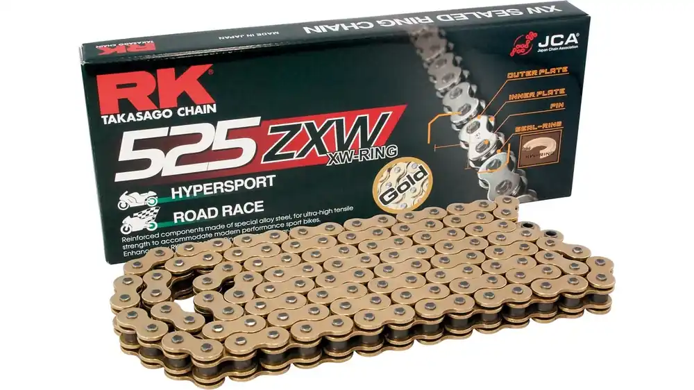 Neu RK Kette GB525ZXW 98 Glieder