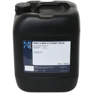 Neue Kollektion Spec-X Motoröl Bike 4T Street 20 Liter 5W-40 HC-Synthese
