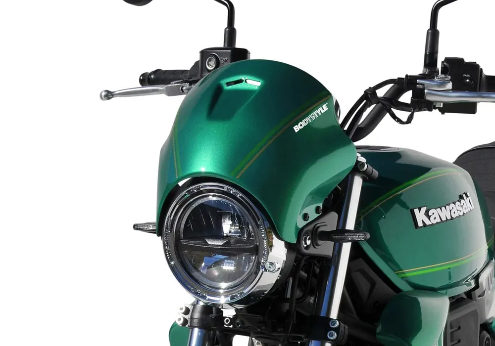 BODYSTYLE Sportsline Scheinwerferverkleidung ABS Kunststoff grün für KAWASAKI Z650 RS Nur Für Kurze Zeit