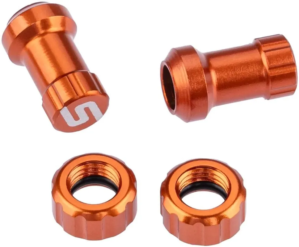 Schnäppchen Stan‘s NoTubes Ventilkappe Tubeless Valve Color Kit orange
