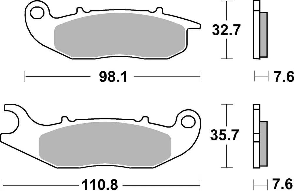 Bestseller SBS Bremsbelag 859SI Offroad Sinter