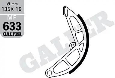 Nur Für Kurze Zeit Galfer Bremsbacke MF633