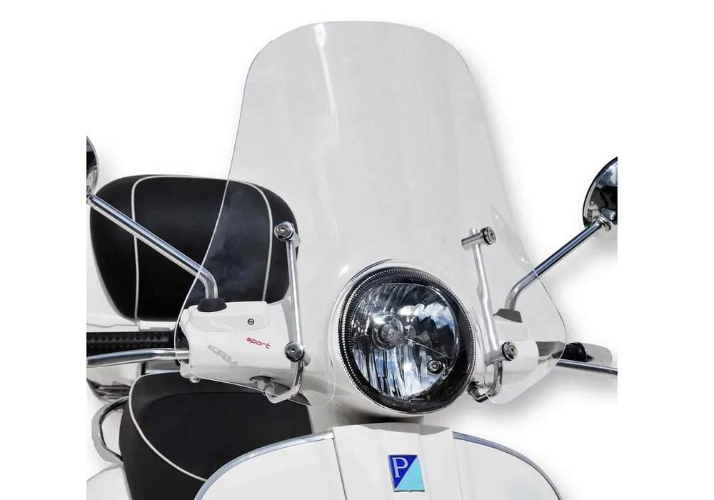 Beliebt ERMAX Scooterscheibe Sportivo Acrylic durchsichtig Schwarz getönt für VESPA GTS 125; GTS 250; GTS 300