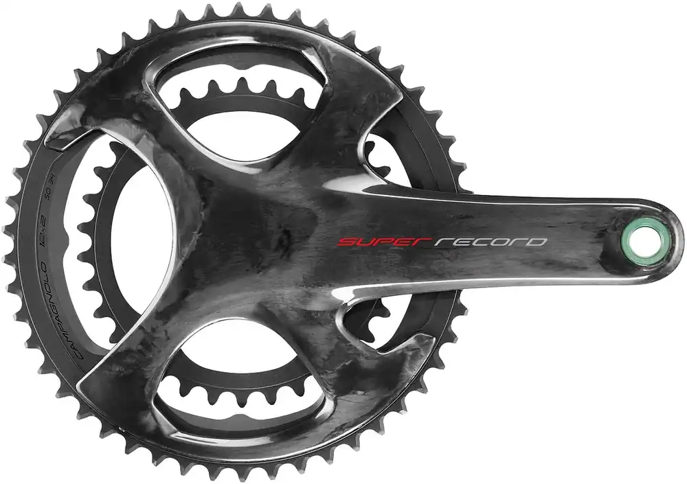 Sonderaktion Campagnolo Kettenradgarnitur Super Record 12s / Super Record 12s EPS 36/52 Zähne schwarz 172,5 mm Kurbellänge