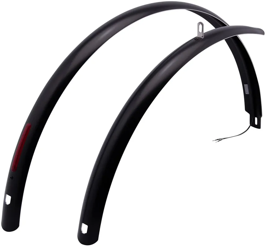 Curana CLite ilu Schutzblech-Set 28 Zoll schwarz 45 mm breit, für Dynamobetrieb mit Stand Super-Preis
