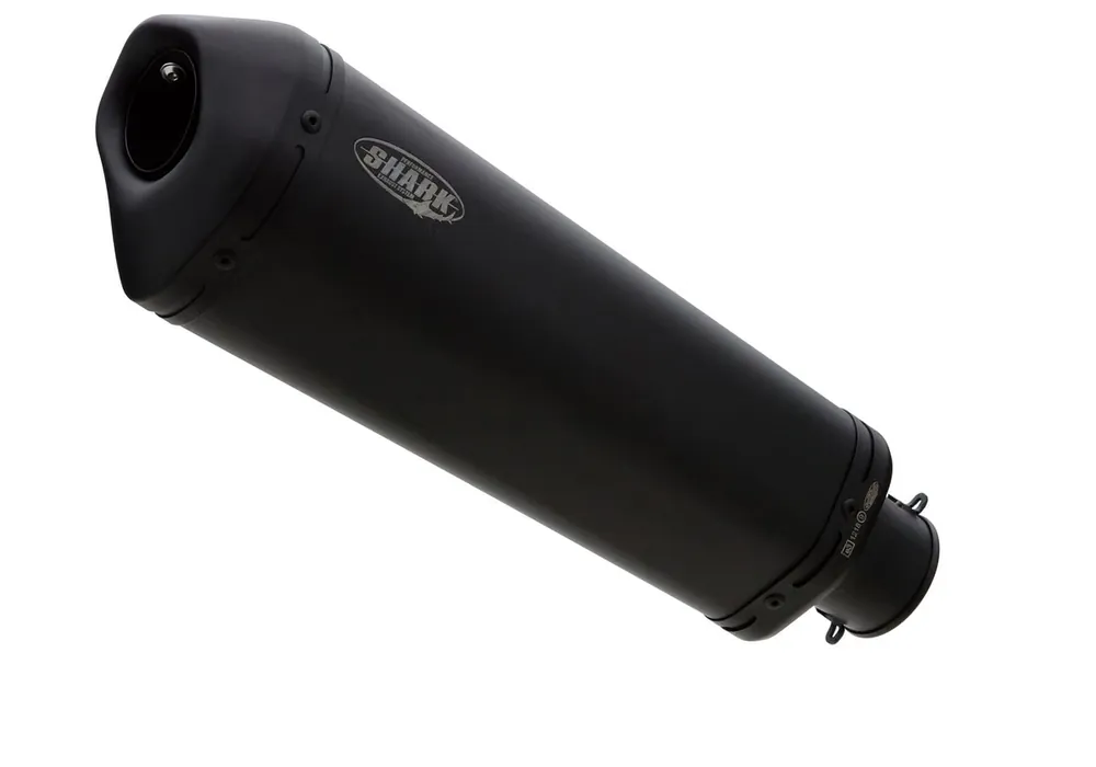 Shark Performance SLIP-ON Edelstahl beschichtet schwarz-matt DSX-10 für HUSQVARNA Norden 901,KTM 790 Adventure,790 Adventure R,890 Adventure,890 Adventure R,890 SMT EURO4 EURO5 EURO5+ Direktkauf