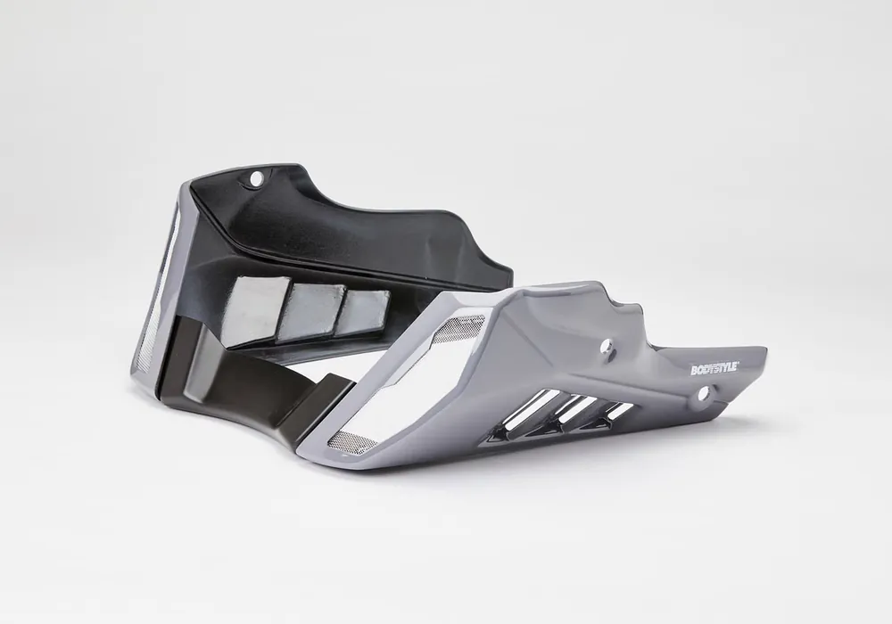 Neu BODYSTYLE Sportsline Bugspoiler ABS Kunststoff grau für YAMAHA MT-10 / SP