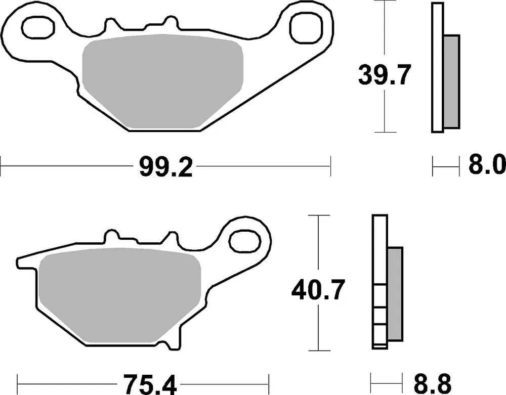 Sofort Bestellen SBS Bremsbelag 820SI Offroad Sinter