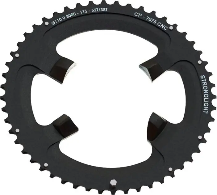 Stronglight Kettenblatt CT2 55 Zähne schwarz außen 52 Zähne, außen (nur mit Kettenblatt 38 Bestseller