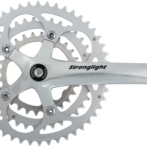 Preiswert Stronglight Impact Kettenradgarnitur 28 38 48 Zähne silber