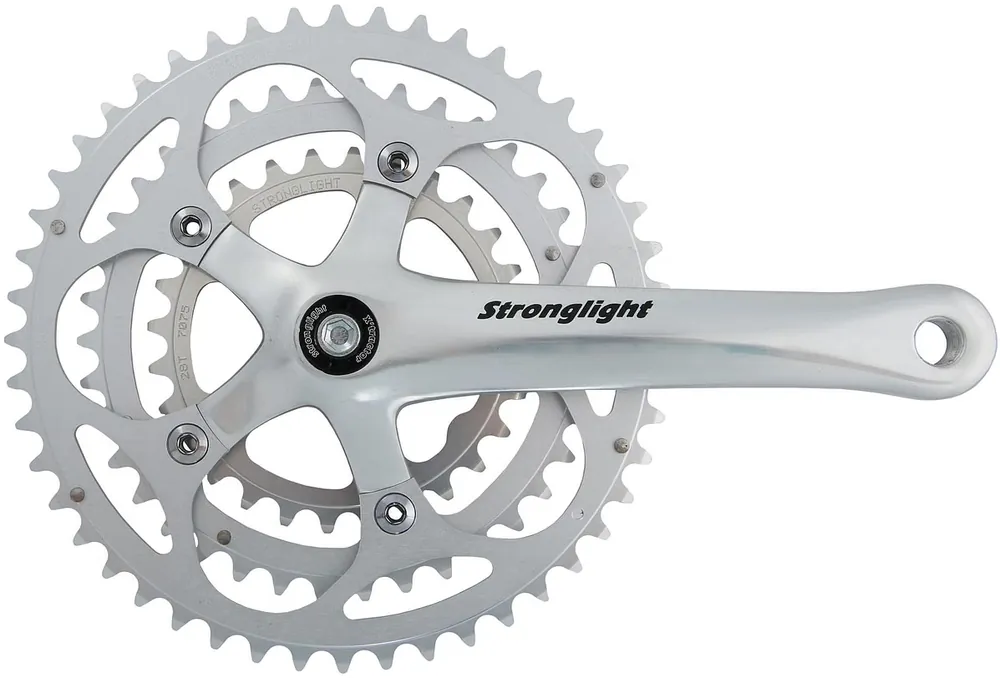 Preiswert Stronglight Impact Kettenradgarnitur 28 38 48 Zähne silber