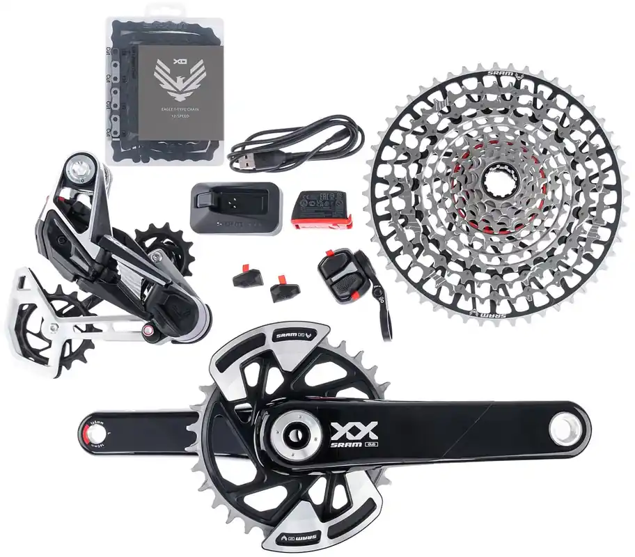 SRAM Schaltgruppen-Set XX Eagle AXS Transmission, schwarz/silber Solange Der Vorrat Reicht
