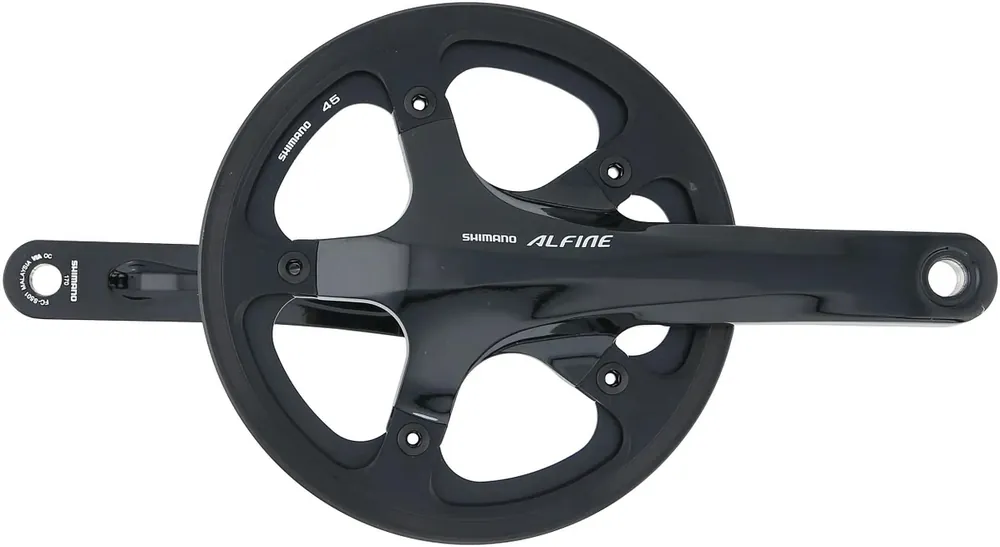 Neue Kollektion Shimano Kettenradgarnitur Alfine FC-S501 45 Zähne schwarz