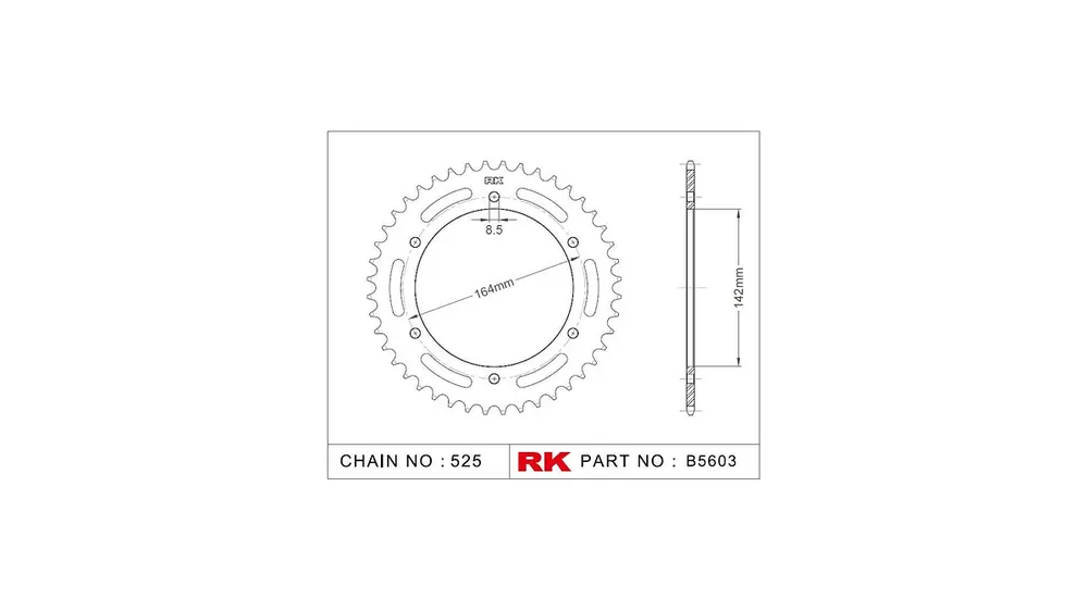 RK Kettenrad 5603 44 Zähne Abverkauf