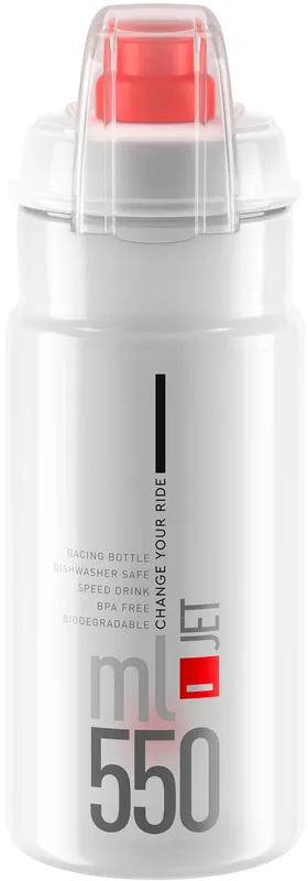 Heißes Angebot Elite Trinkflasche Jet Plus 550 ml rot,transparent