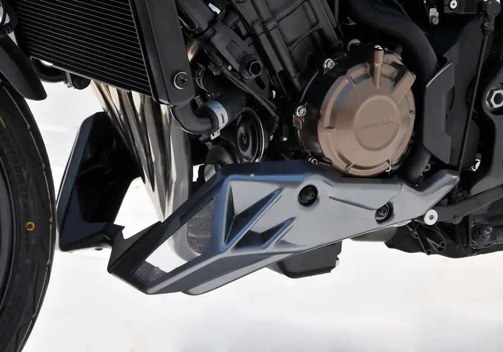Preisreduziert BODYSTYLE Sportsline Bugspoiler ABS Kunststoff silber für HONDA CB650F