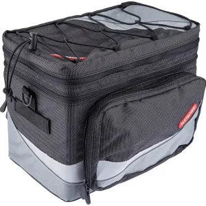 Pletscher Basilea Gepäckträgertasche schwarz/grau Versand Am Gleichen Tag