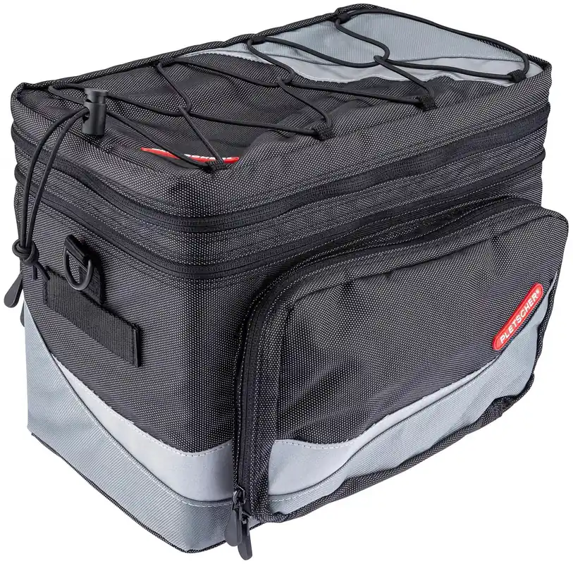 Pletscher Basilea Gepäckträgertasche schwarz/grau Versand Am Gleichen Tag