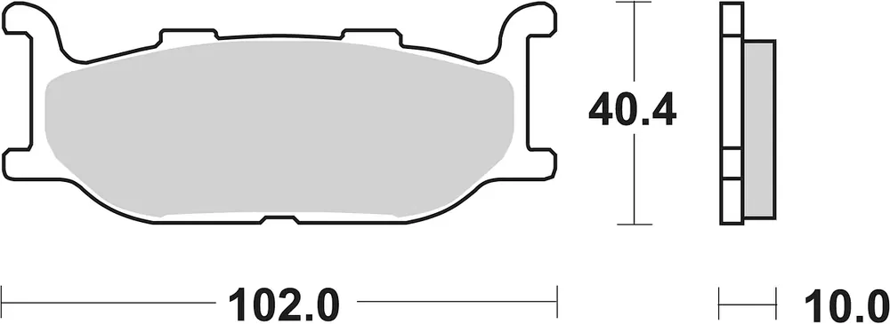 Geprüft SBS Scooterbelag 170CT Carbon Tech