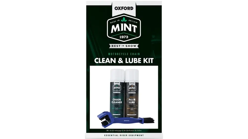 Markenware Oxford Kettenpflege-Set Mint Motorcycle Chain & Lube Kit