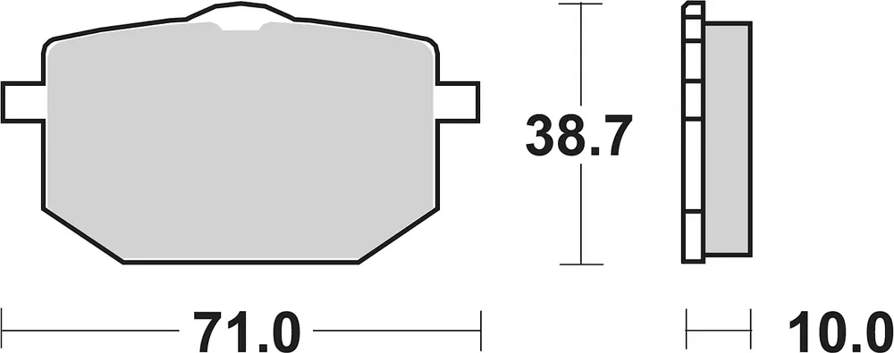 SBS Bremsbelag 596HF Street Ceramic Letzte Chance