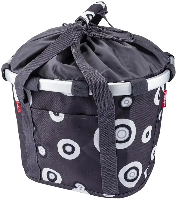 reisenthel Fahrradkorb Bikebasket schwarz,weiß bubbles anthracite Must-Have