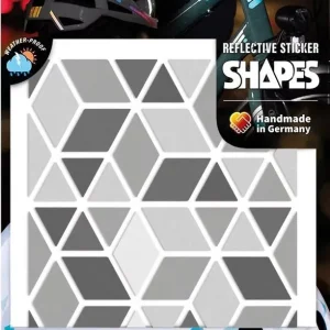 Sale Reflective Berlin Reflexaufkleber Shapes grau Diamonds