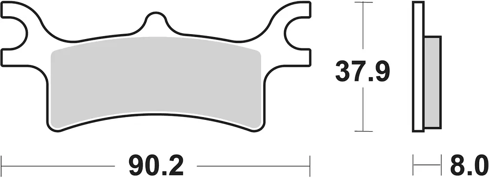 Meistverkauft SBS Bremsbelag 787ATS Quad Sinter