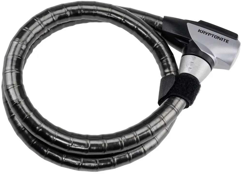 Garantierte Lieferung KRYPTONITE Panzerkabelschloss Kryptoflex Amored Key Cable 100 cm grau