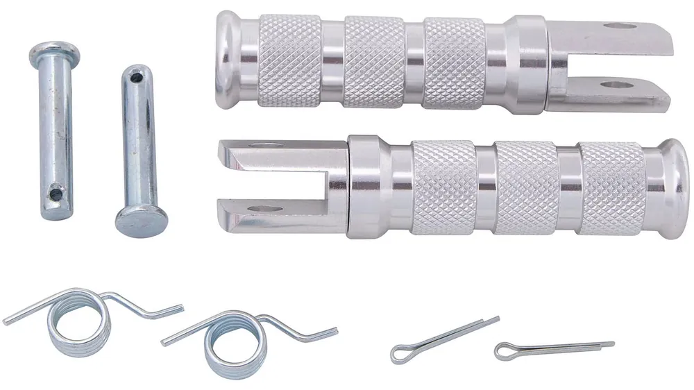 Top-Seller Vicma Fußraste chrom, Fußraste "601" Paar, Gesamtlänge 11 cm, Breite 2, 0 cm, Ø Befestigungsbolzen 8 mm