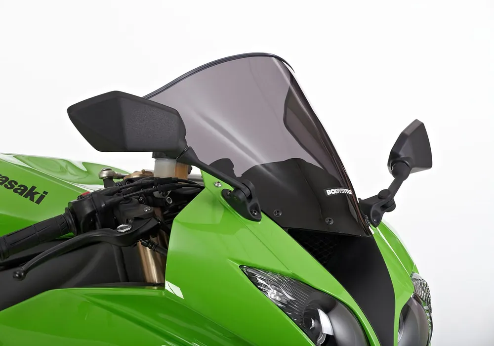 Geprüft BODYSTYLE Racing Cockpitscheibe Perspex® Acrylic 3mm für KAWASAKI ZX-10R, ZX-6R
